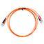FO Patchcord Duplex ST/FC,62,5/125æm OM1, LS0H, orange, 2m thumbnail 5