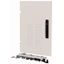 XSDMLV40604 Device area door, ventilated, IP42, left, HxW=600x425mm, grey thumbnail 1