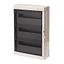 Cabinet ACQUA PLUS 39054, 54TE, 639x432x160mm, transparent door, IP65 thumbnail 1