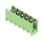 PCB plug-in connector, male header, open side, THT solder connection, 5.08 mm, Number of poles: 6, 180°, Solder pin length (l): 3.2 mm, tinned, Pale green, Box thumbnail 2