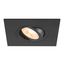 NEW TRIA® 75 XL, recessed ceiling light, square, max. 10W , GU10, black thumbnail 1