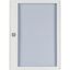 Surface mounted steel sheet door white, transparent with Profi Line handle for 24MU per row, 5 rows thumbnail 4