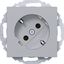 SCHUKO wall socket 45°, plug-in type, A.x/C.x, titanium thumbnail 1