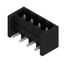 PCB plug-in connector, male header, closed side, THT/THR solder connection, 5.08 mm, Number of poles: 4, 270°, Solder pin length (l): 1.5 mm, tinned, black, Tape thumbnail 4