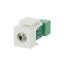 0229/42-500 Keystone module with 3.5mm Mini-Audio white thumbnail 3