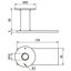 Flat steel earthing bridge, conn. plate with M16 thread D 50mm H 58mm  thumbnail 2