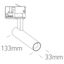 WHITE COB 9W WW TRACK SPOT 230V DIMMABLE DARK LIGHT thumbnail 2