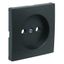 COVER PLATE F/SINGLE PHASE SOCKET GRAY thumbnail 1