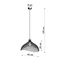 HANGING LAMP UMB BLACK E27 1X60W IP20 thumbnail 6