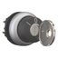 M22-WRS3-MS2 Key-operated actuator, maintained, 3 positions, MS2, Key withdrawable: I, 0, II, Bezel: titanium thumbnail 7
