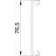 Cover fluted 80x2000mm Polyvinylchloride Cream RAL 9001 thumbnail 2