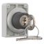 M30C-FWRS-RS Key-operated actuator, Flat Front, maintained, 2 positions, Ronis 455, Key withdrawable: 0, I, Metal bezel thumbnail 8