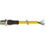 M12 male 0° A-cod. with cable PVC 4x0.34 ye UL/CSA 35m thumbnail 1