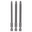 3-piece screwdriver bit set, Extra Hard PH1; PH2; PH3; 152 mm thumbnail 1