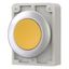 M30C-FDR-Y Pushbutton, RMQ-Titan, Flat, maintained, yellow, Blank, Metal bezel thumbnail 5