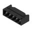 PCB plug-in connector, male header, closed side, THT/THR solder connection, 5.08 mm, Number of poles: 5, 90°, Solder pin length (l): 3.2 mm, tinned, black, Box thumbnail 3