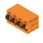 Printed circuit board terminals, 7.50 mm, Number of poles: 4, 90°, Solder pin length (l): 3.5 mm, tinned, orange, PUSH IN with push button, Clamping range, max. : 2.5 mm², Box thumbnail 4