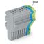 1-conductor female connector Push-in CAGE CLAMP® 1.5 mm² gray/blue/gre thumbnail 2
