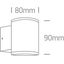 WHITE WALL GU10 10W IP54 thumbnail 4