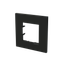 Frame 1-gang / 2-modules - Niessen logo - S - Matt Black thumbnail 2