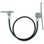 Conn. set f. safety rope systems 16mm² L 1000mm Cu, lug D 6mm StSt f.  thumbnail 1