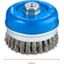Cup Brush Knotted 100 mm Steel thumbnail 2
