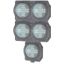 T0-1-8214/I1 Changeoverswitches, T0, 20 A, surface mounting, 1 contact unit(s), Contacts: 2, 45 °, momentary, With 0 (Off) position, with spring-return from both d thumbnail 401