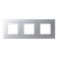 Frame 3-gang / 2+2+2-modules - IP44 - Silver thumbnail 1