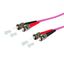 OpDAT patch cord 2xST/2xST OM4, 15.0 m thumbnail 1