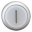 M22-DLH-W-X1 Illuminated pushbutton actuator, RMQ-Titan, Extended, momentary, White, inscribed 1, Bezel: titanium thumbnail 9