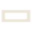 Frame - 1-gang / 7-modules - Niessen logo - White thumbnail 1