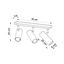 CEILING LAMP DIREZIONE 3 BLACK GU10 3X40W IP20 thumbnail 7