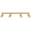 GOLD CARBON CEILING LAMP OBLONG STRIP WITH 4 REFLECTORS thumbnail 1