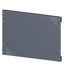 SIVACON, mounting plate, mounting with bracket, perforated, H: 400 mm, W: 600 mm thumbnail 1