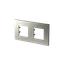 Frame 2-gang / 2+2-modules - Niessen logo - S - Nickel thumbnail 2