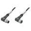 Sensor/actuator line, Connecting line, M12 / M12, Number of poles : 3, 3 m, pin, 90&deg; - socket 90&deg;, Shielded: No, LED: No, Sheath material: PUR, Halogen: No thumbnail 2