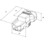 Coupler 2-p plug, str-rel, low, grey thumbnail 2