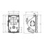 Fixed socket COMBO-POL 32A 4P 6h IP44 thumbnail 2