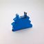 Blue terminal connection foot 110–125VUC for 35mm rail, 41.52/61/81 (93.52.0.125) thumbnail 3