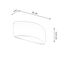 PONTIUS VARNISHED WALL LAMP WHITE GLOSS G9 1X40W IP20 thumbnail 7