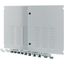 XTSZDSQV4-H700W1100 Section wide door, ventilated, right, HxW=700x1200mm, IP42, grey thumbnail 3
