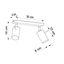 CEILING LAMP RING 2 BLACK GU10 2X40W IP20 thumbnail 6