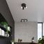 RING CEILING LAMP 3P BLACK GU10 3X40W IP20 thumbnail 5