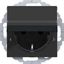 SCHUKO wall socket, augmented, text-to-text, variable 45°, A.x/C.x black and white. thumbnail 1