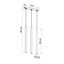 HANGING LAMP PASTELO 3 BLACK G9 3X40W IP20 thumbnail 5