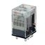 Relay, plug-in, 14-pin, 4PDT, 6 A, mechanical & LED indicators, 24 VAC MY4 5505M thumbnail 1