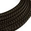 Extra Low Voltage power cable coated in silk effect fabric Vertigo Black and Gold ERM42 thumbnail 1