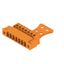 PCB plug-in connector, male plug, 3.81 mm, Number of poles: 7, 180°, Clamping yoke connection, Clamping range, max. : 1.5 mm², Box thumbnail 2