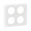 PLATE 2X2 GANG ENAMELLED WHITE thumbnail 2