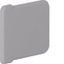 End cap made of PVC for slotted panel trunking BA6 30x25mm stone grey thumbnail 2